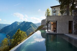 From a blush pink cottage to a glamorous lakeside retreat.