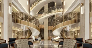 Regent Seven Seas Cruises Unveils "Lumière," a Groundbreaking 11-Deck Crystal Light Installation Set to Debut Aboard Seven Seas Prestige.