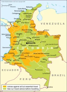 UK Foreign Office Issues Urgent Travel Warning for Colombia Amid Security Crisis and Natural Disasters.