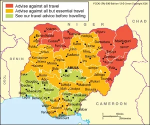 Navigating Peril: A Comprehensive Analysis of the UK FCDO’s Escalated Travel Warnings for Nigeria.